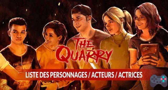 The Quarry quienes son los actores que interpretan a los personajes en el juego