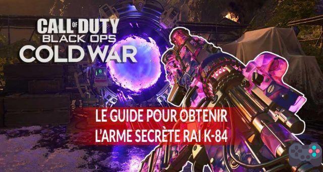 Call of Duty Black Ops Cold War guide how to craft and get secret weapon Rai K-84 in zombies on Firebase Z